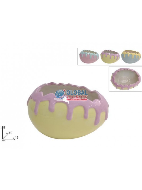 VASO UOVO CERAMICA 15cm
