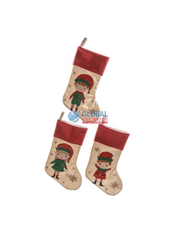 CALZA NATALE ASS. 40x25cm