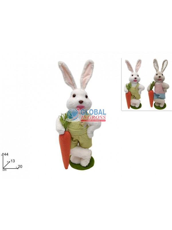 CONIGLIO PELLICCIA 44cmC/CAROTA