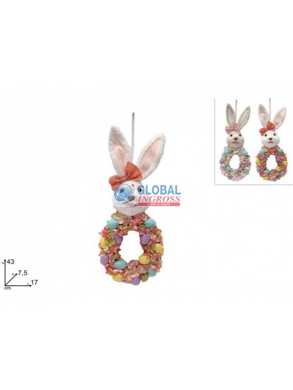 DIETROPORTA VISO CONIGLIO 43cm C/UOVA