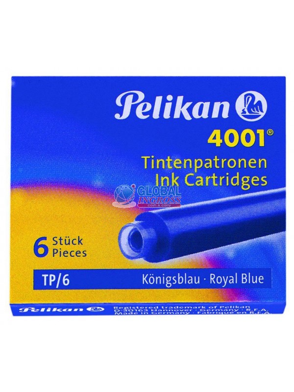 CARTUCCE STILO BLU 6pz PELIKAN