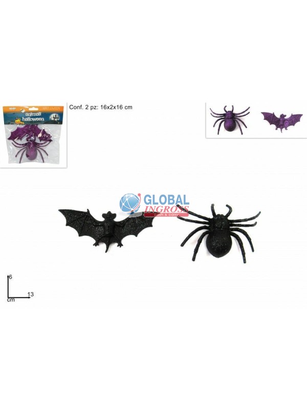 PIPISTRELLO C/RAGNO 13cm