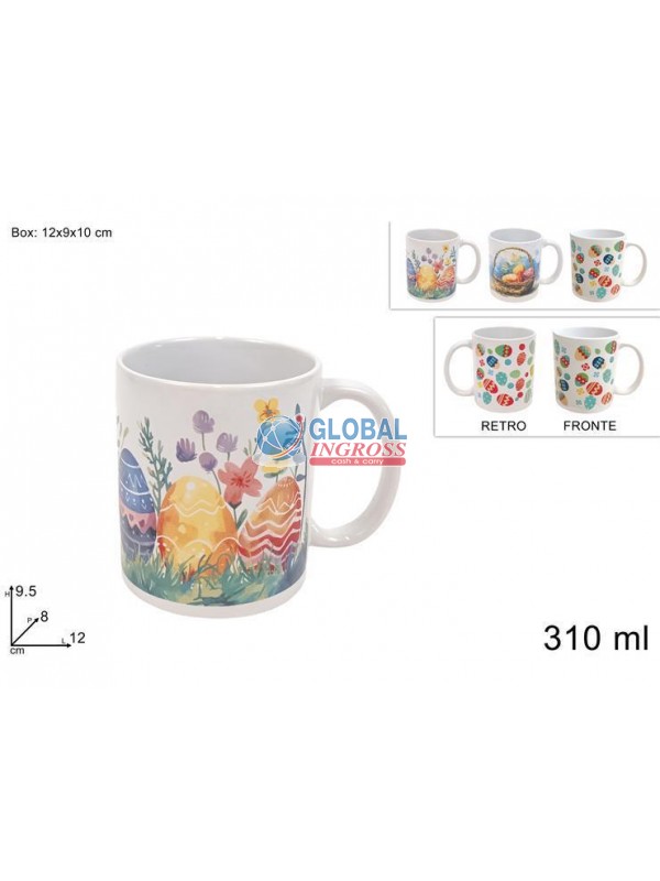TAZZA PASQUA 310ml ASS.DECORO PASQUALE