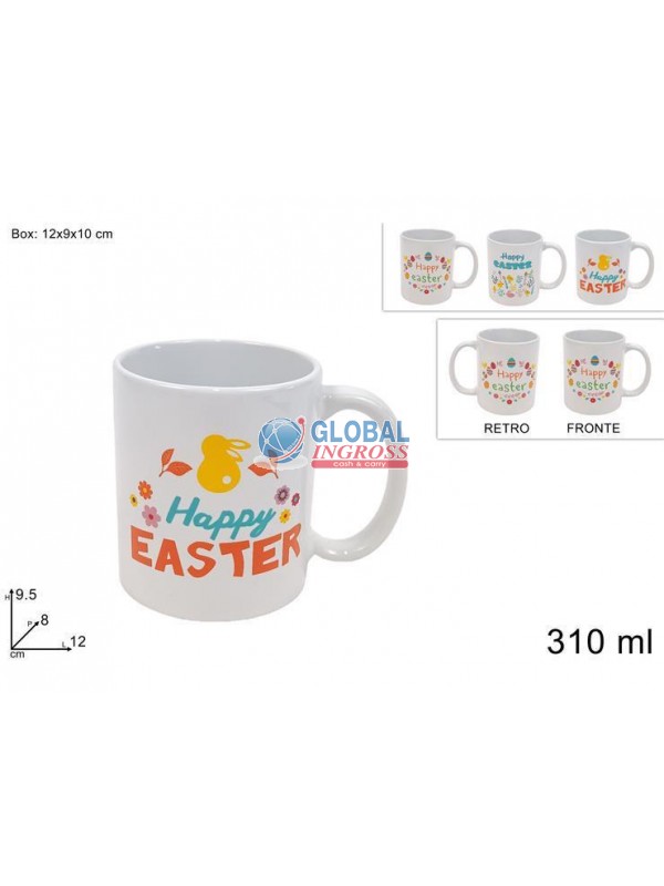 TAZZA PASQUA 310ml ASS.HAPPY EASTER