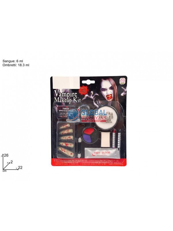 KIT TRUCCO VAMPIRO CON CANINI