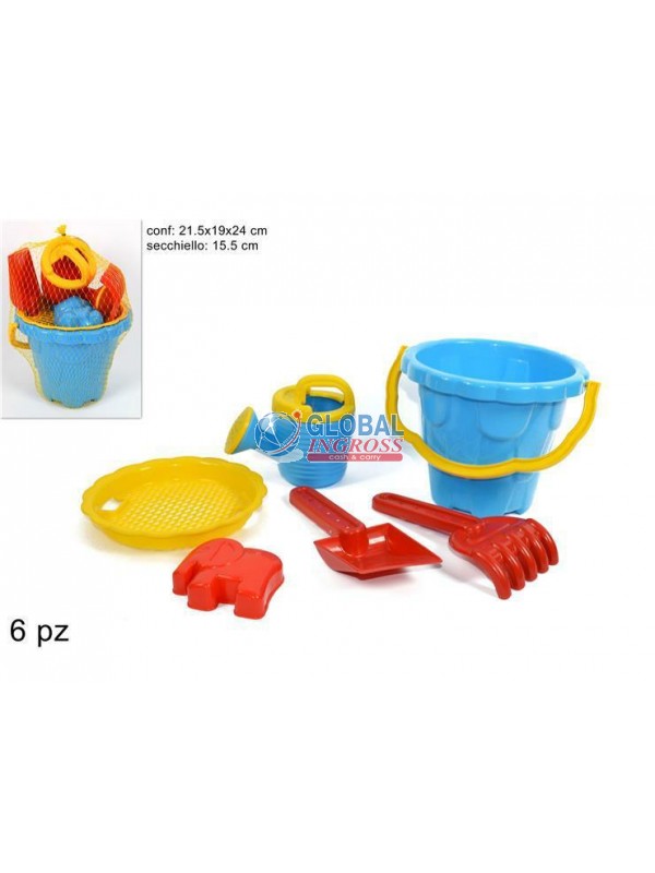 SECCHIELLO MARE C/6 ACCESSORI