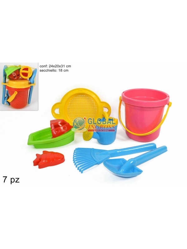 SECCHIELLO MARE C/7 ACCESSORI