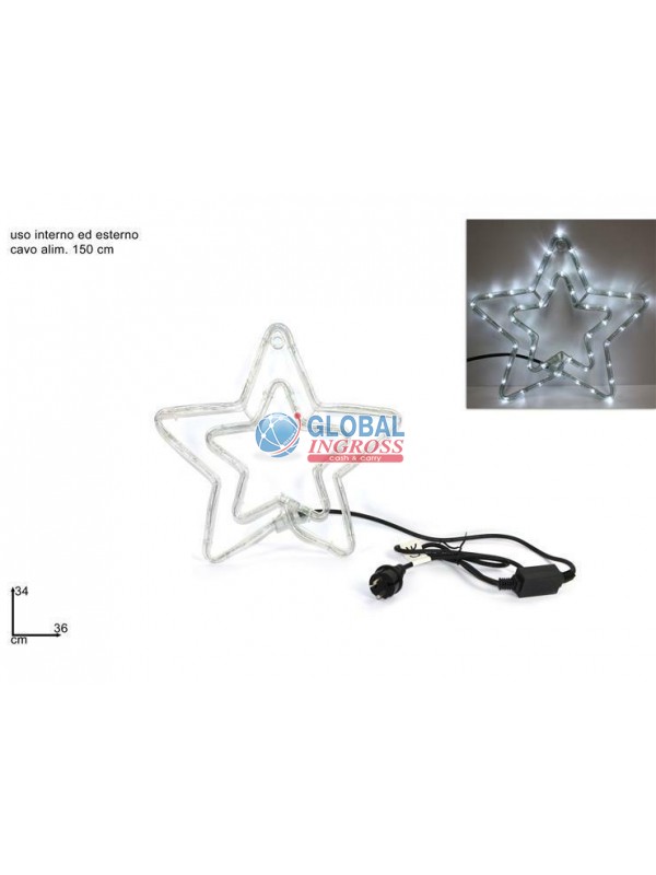DOPPIA STELLA LED BIANCO