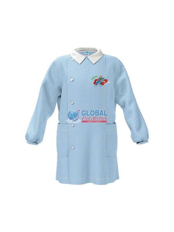 GREMBIULE ASILO AZZURRO55 CAR 4anni