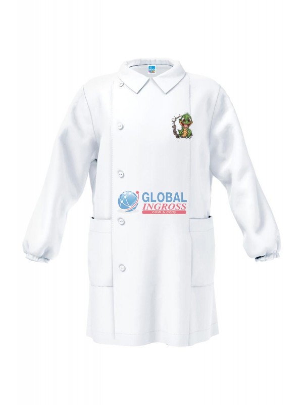 GREMBIULE ASILO BIANCO BIMBO 55 DINO 4anni