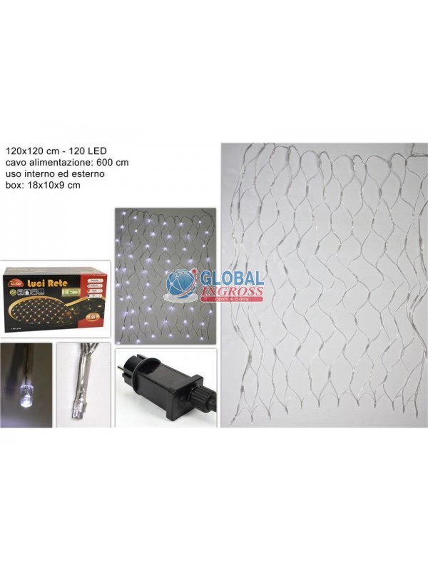 RETE 120 LED BIANCO 120x120cm ESTERNO/INTERNO