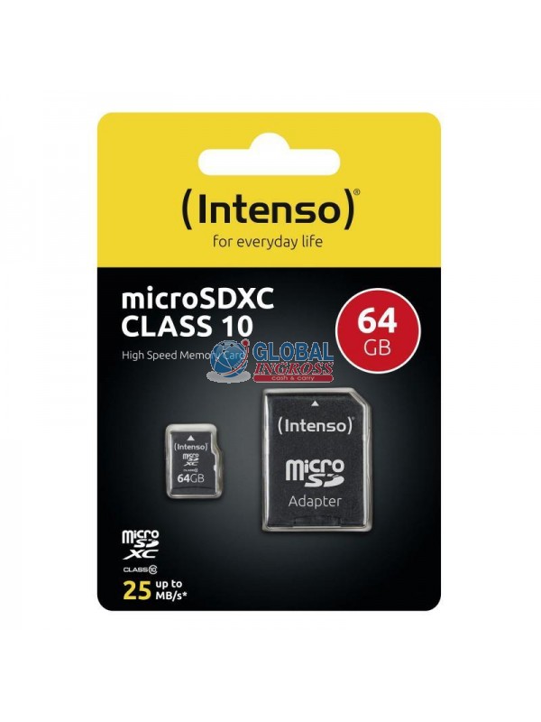 MICRO SD 64GB INTENSO +ADATTATORE