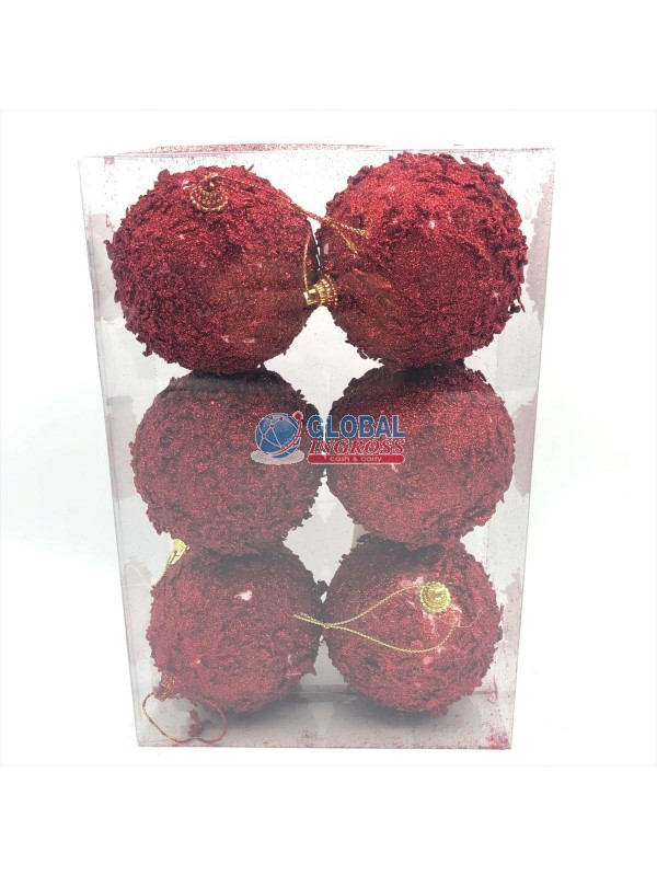 PALLE ROSSE 8cm 6pz