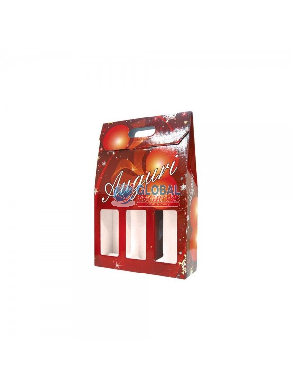 BOX P/BOTTIGLIE x3 AUGURI