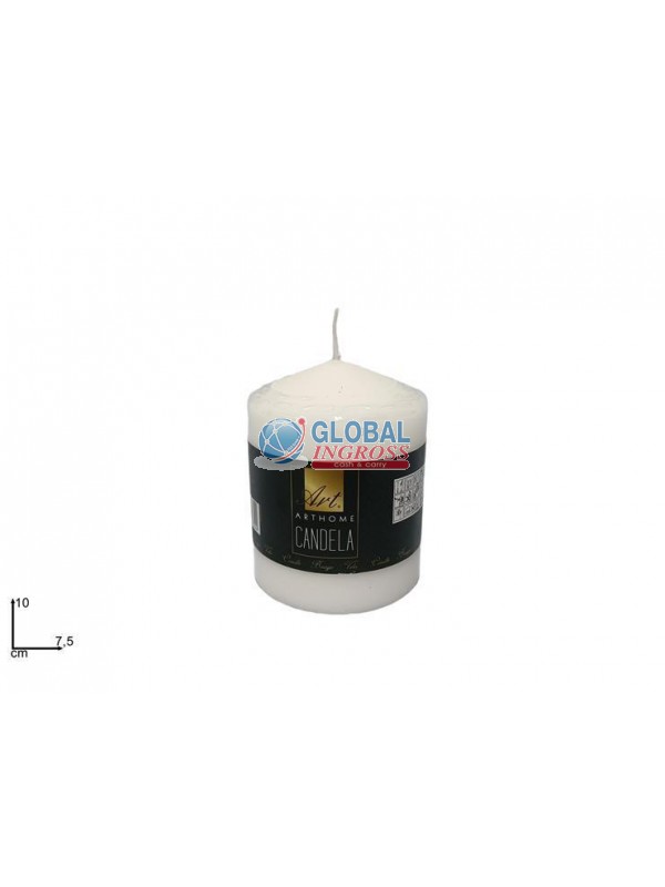 CANDELA 10x7,5cm BIANCO