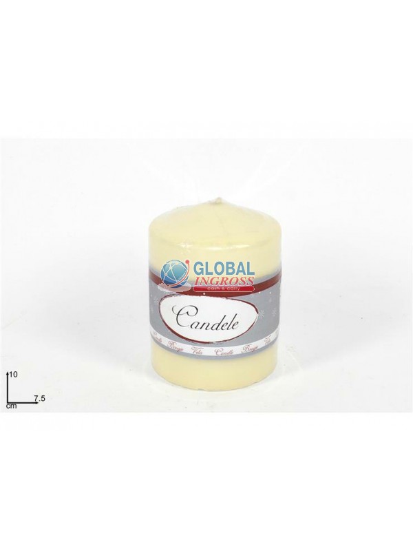 CANDELA 10x7,5cm AVORIO
