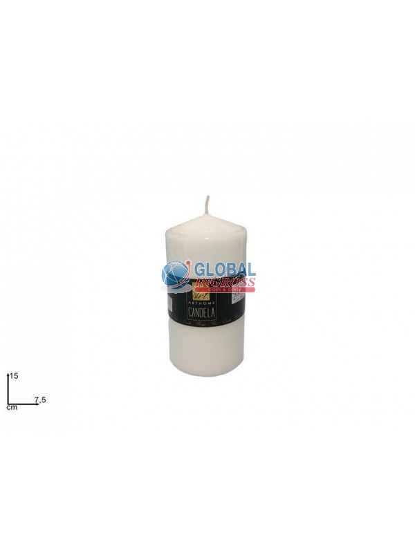CANDELA 15x7,5cm BIANCO