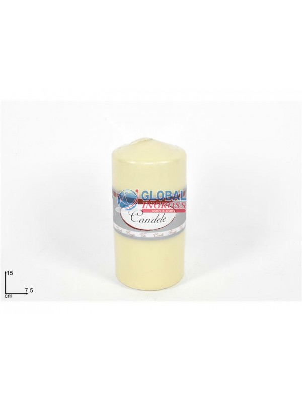 CANDELA 15x7,5cm AVORIO