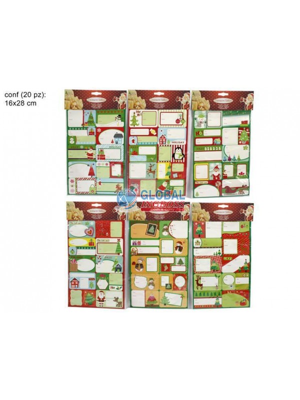 STICKERS NATALE 20pz.