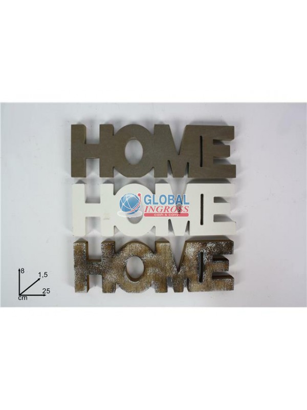 SCRITTA LEGNO HOME