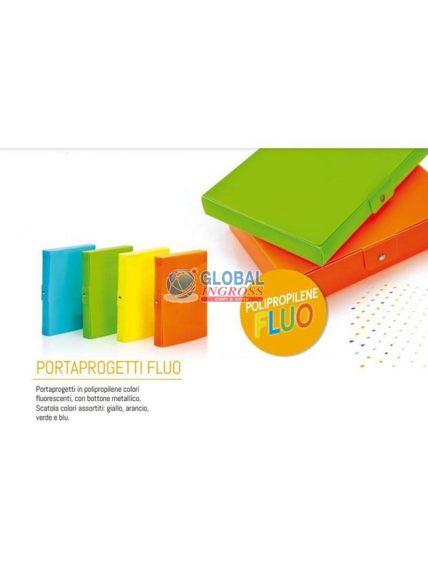 PORTAPROGETTI C/BOTTONE25x35 D.4 FLUO