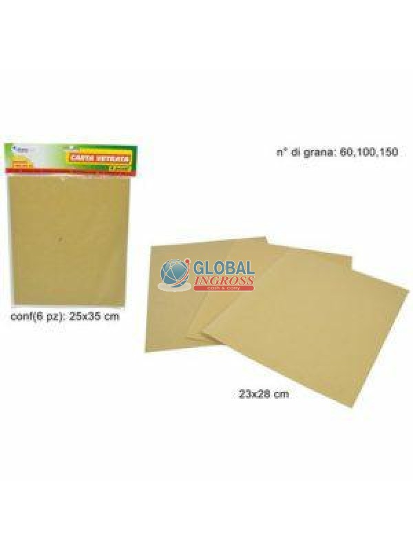 CARTA VETRATA 6pz
