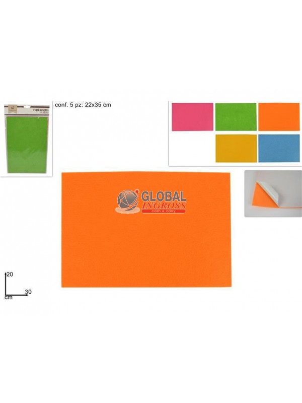 FOGLI GOMMATI 30x20 ADESIVI 5pz