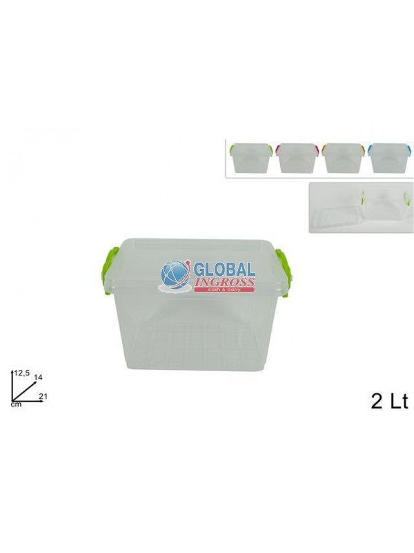 CONTENITORE C/COPERCHIO2 LT RETTANGOLARE