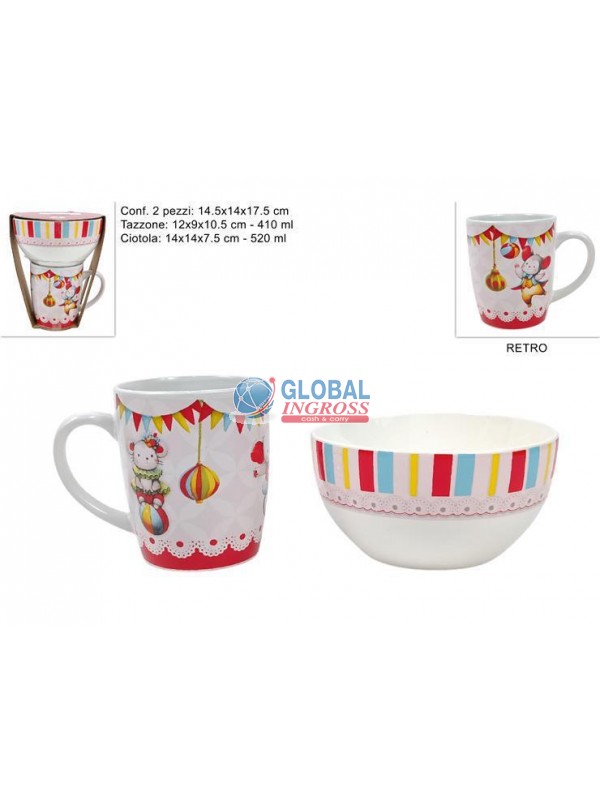 TAZZA NATALE + CIOTOLA CIRCO NATALIZIO