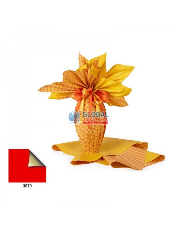 ROTOLO POLYPACK 1x25mt T.U. ROSSO/ORO