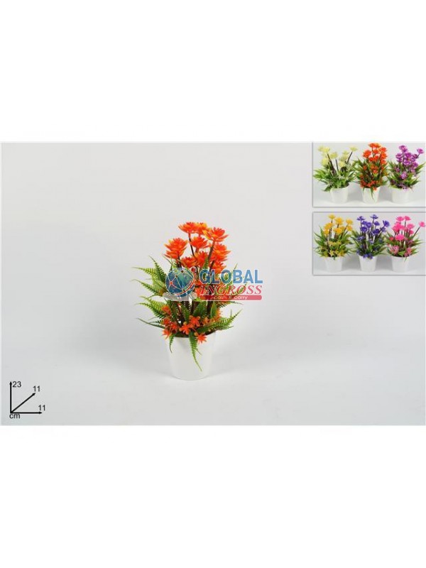 PIANTINA FIORI PVC COL.ASS.