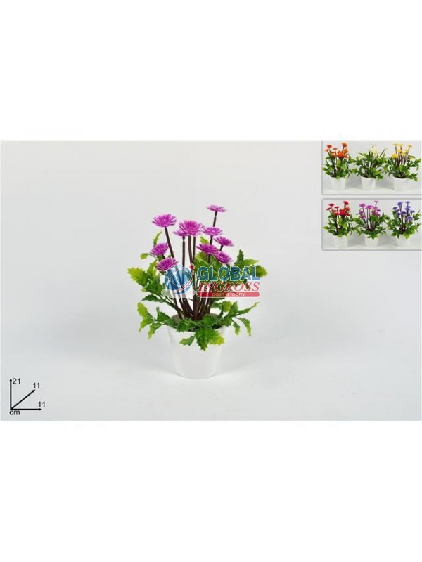PIANTINA FIORI PVC COL.ASS.
