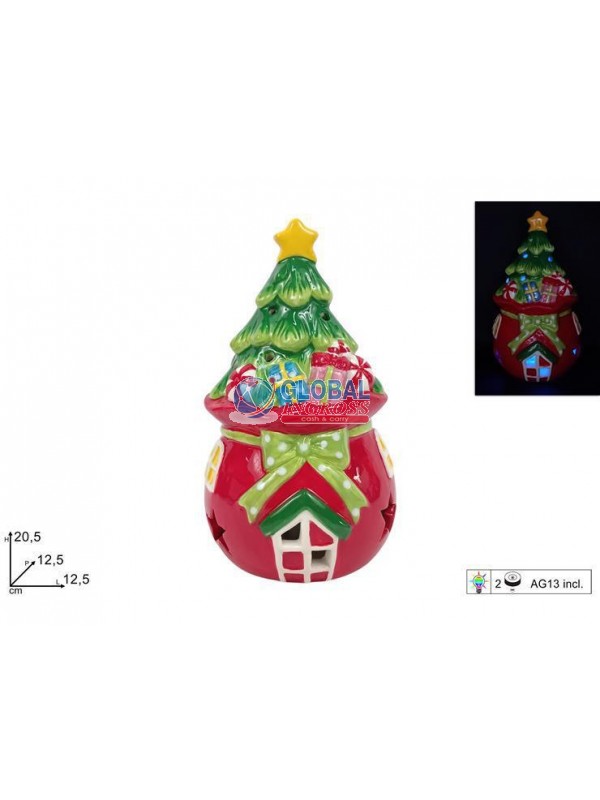 SACCO CON ALBERO E REGALI CON LUCE