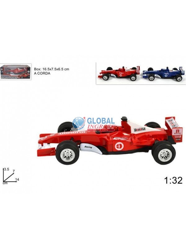 MACCHINA F1 METALLO 1:32 CORDA