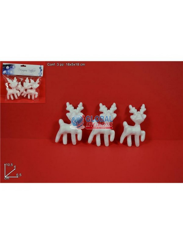 RENNA POLISTIROLO 3pz 10,5cm