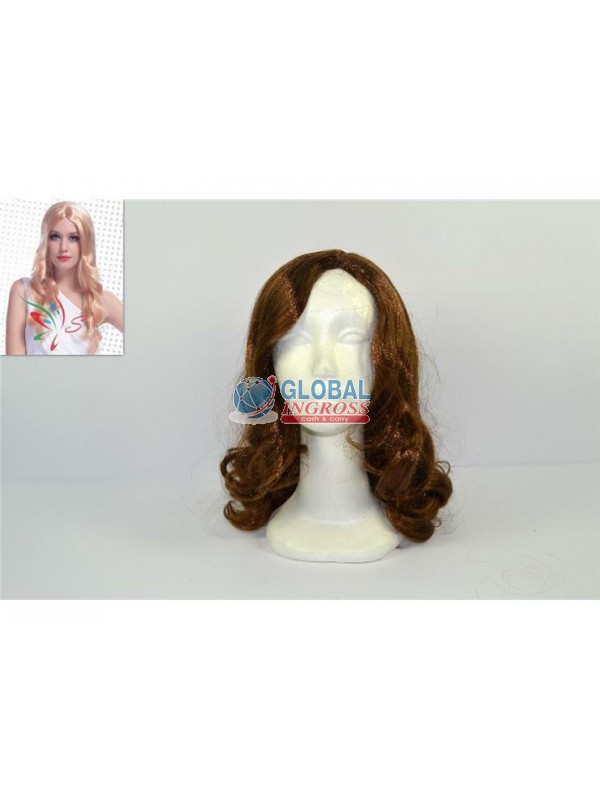 PARRUCCA ONDULATA CASTANA