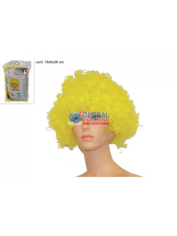 PARRUCCA PAGLIACCIO GIALLO
