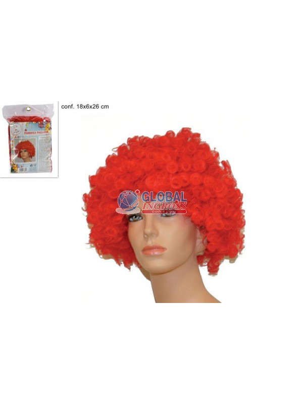PARRUCCA PAGLIACCIO ROSSO