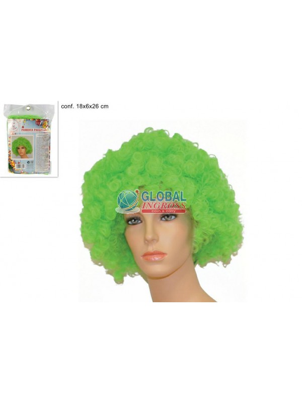 PARRUCCA PAGLIACCIO VERDE