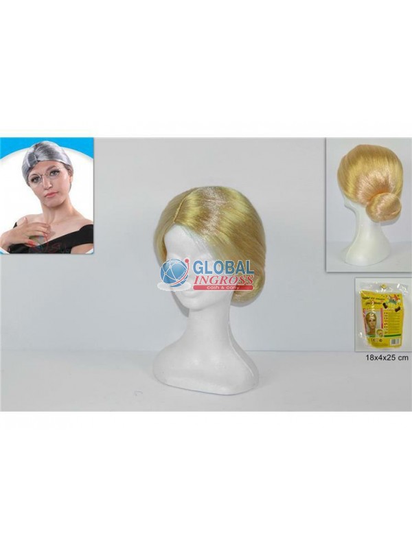 PARRUCCA C/CHIGNON BIONDA