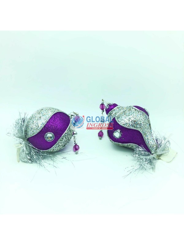 ORNAMENTI GLITTER PORPORA ASS.