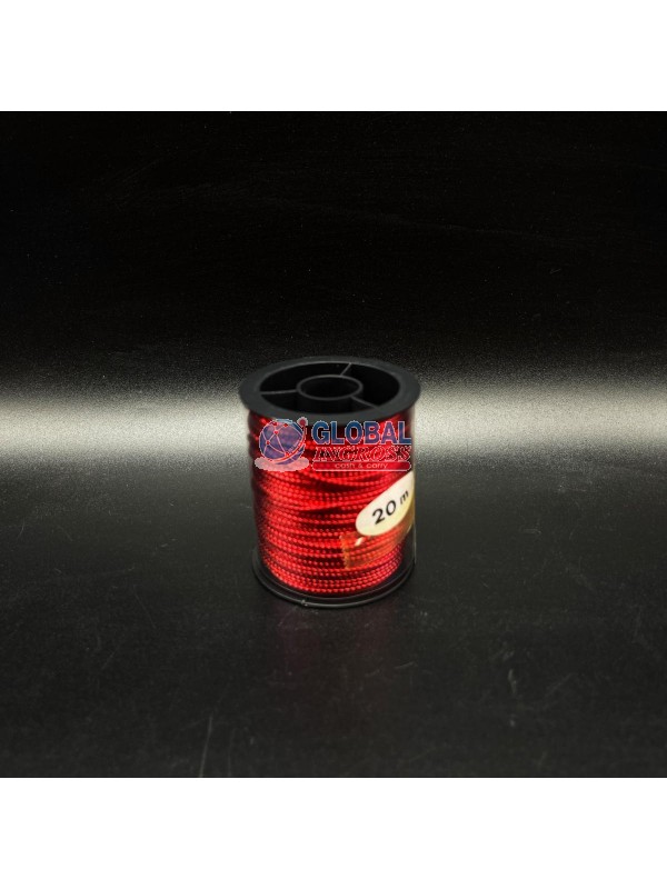 CORDONCINO ROSSO 20mt ROCCHETTO TUBOLARE