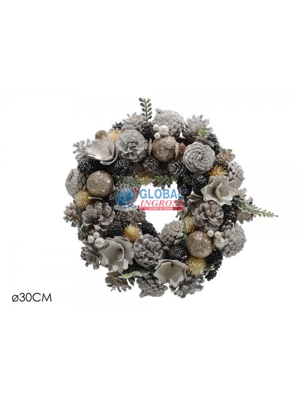 DIETROPORTA C/BACCHE BIANCHE 30cm