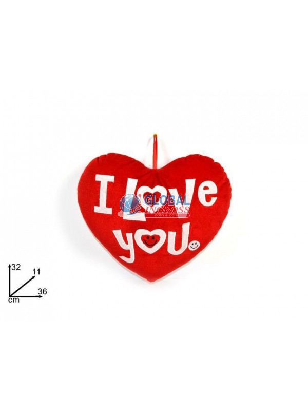 PELUCHE CUORE LOVE 32x36cm