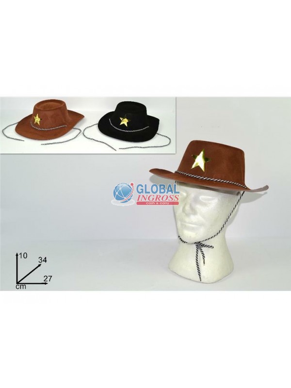 CAPPELLO SCERIFFO FLOCCATO