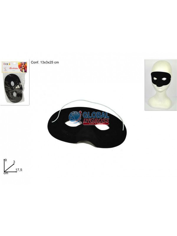 MASCHERINA NERA FLOCCATA