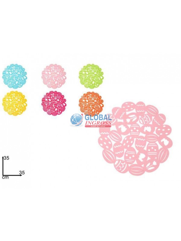 CENTRINO FELTRO OVETTI 35cm TONDO