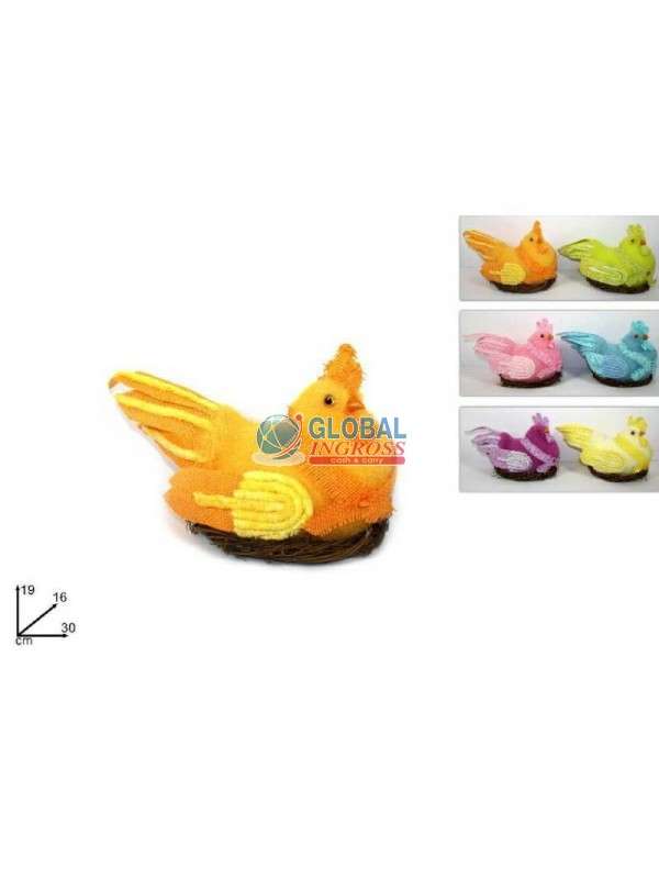 GALLINA C/CESTO 30cm