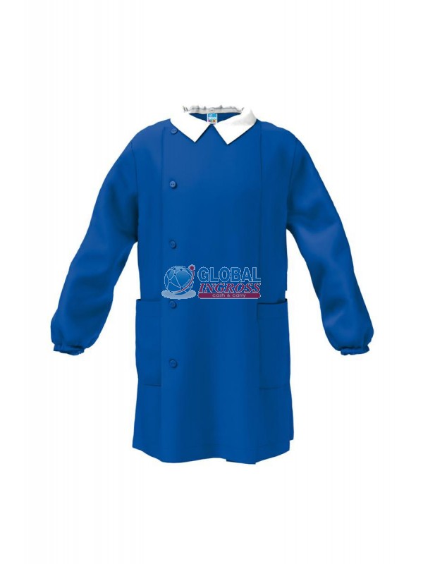 GREMBIULE BIMBO 80 BLU SENZA STAMPA 9anni