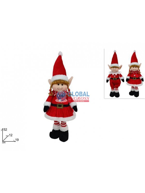 ELFO NATALIZIO 52cm ASS.